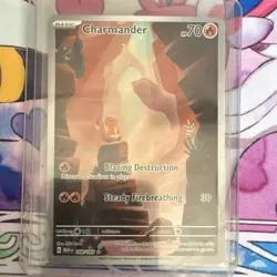 Pokemon Charmander Sv: Scarlet & Violet 151 168/165 Art Rare Holo EN - Image 1