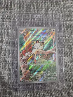 Pokemon Meowth 106/094 Me02: Phantasmal Flames Holo Illus Rare Full Art EN - Image 1