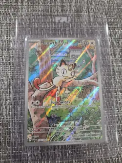 Pokemon Meowth 106/094 Me02: Phantasmal Flames Holo Illus Rare Full Art EN - Image 2