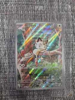 Pokemon Meowth 106/094 Me02: Phantasmal Flames Holo Illus Rare Full Art EN - Image 3