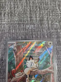 Pokemon Meowth 106/094 Me02: Phantasmal Flames Holo Illus Rare Full Art EN - Image 4
