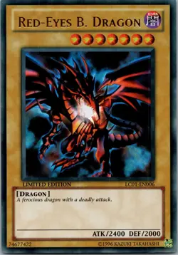 Yugioh Red-Eyes Black Dragon LC01-EN006 Limited Edition Ultra Rare NM - Image 1
