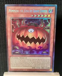 Yu-Gi-Oh! Pumpking the King of Grave Ghosts *COLLECTOR RARE* MZMU-EN001 NM/M - Image 1