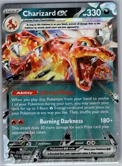 Charizard ex 125/197 - Obsidian Flames - Pokemon Card - NM - Image 1