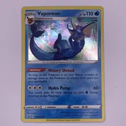 Vaporeon Promo SWSH: Sword & Shield Promo Cards SWSH072 LP - Image 1