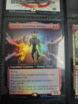 1X NM Electro, Assaulting Battery Foil Extended Art Marvel's Spider-Man - Image 1