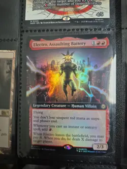 1X NM Electro, Assaulting Battery Foil Extended Art Marvel's Spider-Man - Image 2