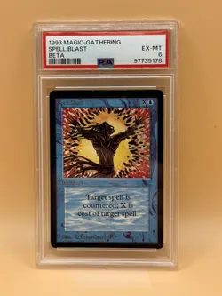 Spell Blast – MTG Beta (1993) – PSA 6 EX-MT – Magic the Gathering - Image 1