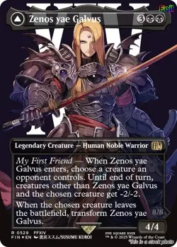 Zenos yae Galvus (Borderless) (Surge Foil) [FIN - 529] - NM TCG MTG - Image 1