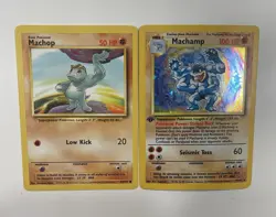 Pokemon TCG Machamp Base Set 8/102 Holo Unlimited Holo Rare - Image 1