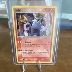 Pokemon Entei POP Series 2 Holo Rare Basic 001/017 70 LP English Card - Image 1