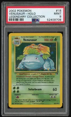Venusaur 18/110 Holo Rare Legendary Collection Pokemon Card PSA 9 Mint - Image 1