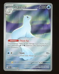 2025 Pokemon TCG Dewgong Illustration Rare HOLO 097/094 PFL EN - Image 1
