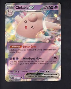 Clefable ex 082/197 Double Rare Obsidian Flames Pokemon Near Mint - Image 1
