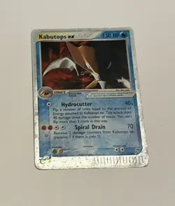 Pokemon Kabutops ex EX Sandstorm Ultra Rare Holo 97/100 DMG - Image 1