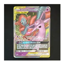 Pokemon TCG Espeon & Deoxys GX Sm-Unified Minds Ultra Rare Holo 72/236 EN - Image 1