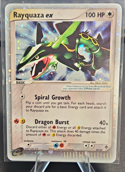 Rayquaza ex 97/97 Holo EX - Pokemon TCG Dragon English Basic HP 100 Ultra Rare - Image 1