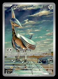 Skarmory 209/191 Illustration Rare Surging Sparks Pokemon Card - Image 1