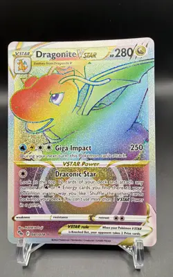 Dragonite VSTAR (Secret) 081/078 Pokemon GO Holo *Near Mint* - Image 1