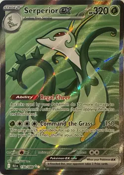 Serperior ex 156/086 Ultra Rare Black Bolt Pokemon Near Mint - Image 1