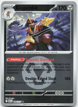 Kingambit (Energy Symbol Pattern) Rare Ascended Heroes 148/217 NM/M Pokemon Holo - Image 1