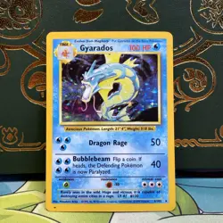 Gyarados Holo Rare 6/102 1999 Pokemon Base Set English WOTC MP - Image 1
