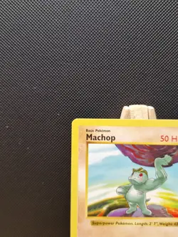 Pokemon 1999 WOTC Base Set Shadowless Machop 52/102 - Light Play - Image 3