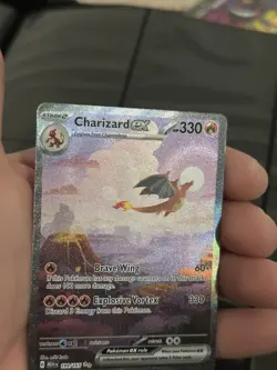 2023 POKEMON CHARIZARD EX #199/165 SPECIAL ILLUSTRATION RARE ENGLISH 151 - Image 2