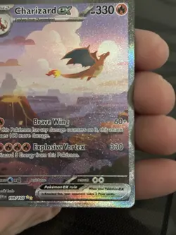 2023 POKEMON CHARIZARD EX #199/165 SPECIAL ILLUSTRATION RARE ENGLISH 151 - Image 5