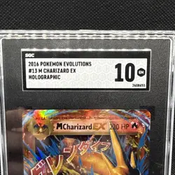Pokemon 2016 M Charizard EX XY Evolutions 13/108 SGC 10 Gem Mint - Image 2