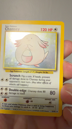 Pokemon TCG WOTC Chansey Base Set 3/102 Holo Rare LP - Image 2