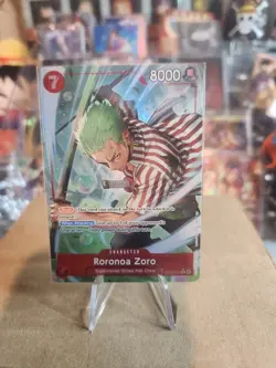ONE PIECE AZURE SEA'S SEVEN RORONOA ZORO ALT ART OP14-015 English - Image 1