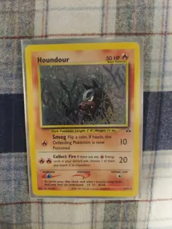 Houndour 5/75 Neo Discovery Reverse Holo Rare Pokemon Card Near Mint Condition - Image 1