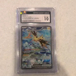 Zapdos 202/165 EX CGC 10 Special Illustration Rare Pokemon 151 Card Mew EN GEM - Image 1