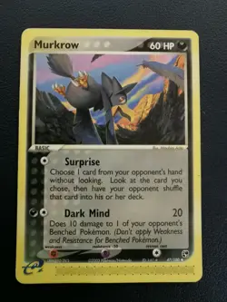 Pokemon Card Murkrow 47/100 EX Sandstorm Uncommon - Image 1