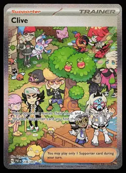 Clive 236/091 Holo Special Illustration Rare Paldean Fates Pokemon Card - Image 1