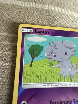 Espurr 59/147 Sm-Burning Shadows Reverse Holo - Pokemon Card Error - Image 2