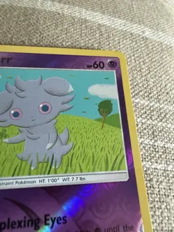 Espurr 59/147 Sm-Burning Shadows Reverse Holo - Pokemon Card Error - Image 3