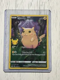 Pokemon TCG Celebrations Pikachu Holo Rare Card 005/025 25th Anniversary Edition - Image 2
