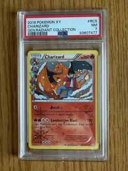 Pokemon XY Generations Radiant Collection Charizard Holo Card #RC5/RC32 PSA 7 - Image 1