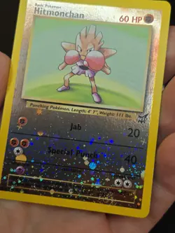 Hitmonchan Best of Game Reverse Holo Nintendo Pokemon Card NM - Image 5