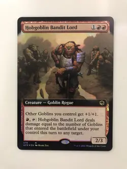 Hobgoblin Bandit Lord Foil Extended Borderless MTG Magic Gathering Card Mint AFR - Image 1