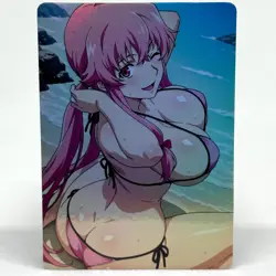Future Diary Yuno Gasai Goddess Anime Waifu ACG Foil Card - Image 1