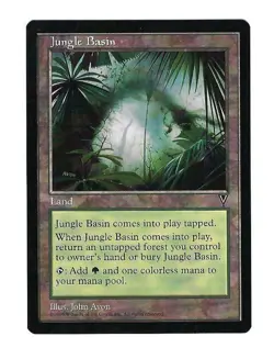 Jungle Basin - Vision - Magic The Gathering NM/M (Never Played) - Image 1