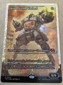 Krang, Utrom Warlord - Showcase (Fracture Foil) Teenage Mutant Ninja Turtles Mtg - Image 1
