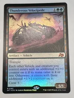 Thunderous Velocipede - 183 - Foil - DFT - NM - MTG Magic the Gathering - Image 1
