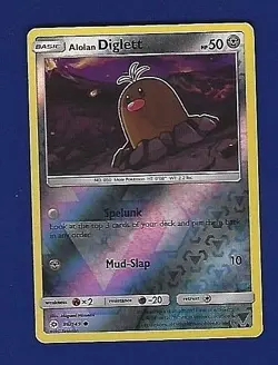 POKEMON DIGLETT REVERSE FOIL CARD FREE SHIPPING - Image 1