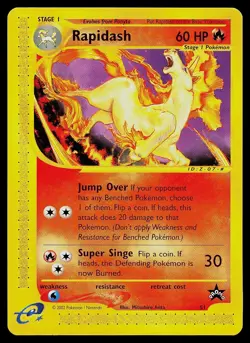 Pokemon Card - Rapidash Wotc Black Star Promo 31 Rare - Image 1