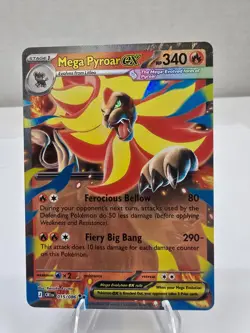 Pokemon Card TCG: Mega Pyroar ex 015/086 Double Rare ME04: Chaos Rising NM - Image 1