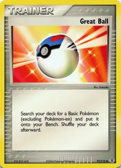 POKEMON Great Ball #92/112 Normal FireRed & LeafGreen NM - Image 1